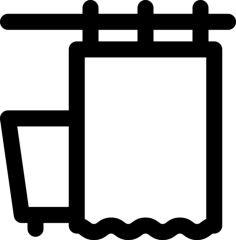 Bath Curtain Icon Svg Vector, Free Vectors File